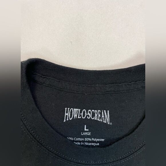 Busch Gardens Howl-O-Scream Graphic T-shirt Men Large Black Short Sleeve - Picture 5 of 6
